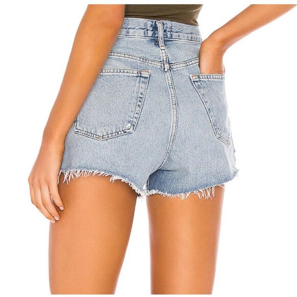 Agolde Parker Vintage Cut Off Short in Riptide Medium Wash Size 23 - Picture 2 of 7